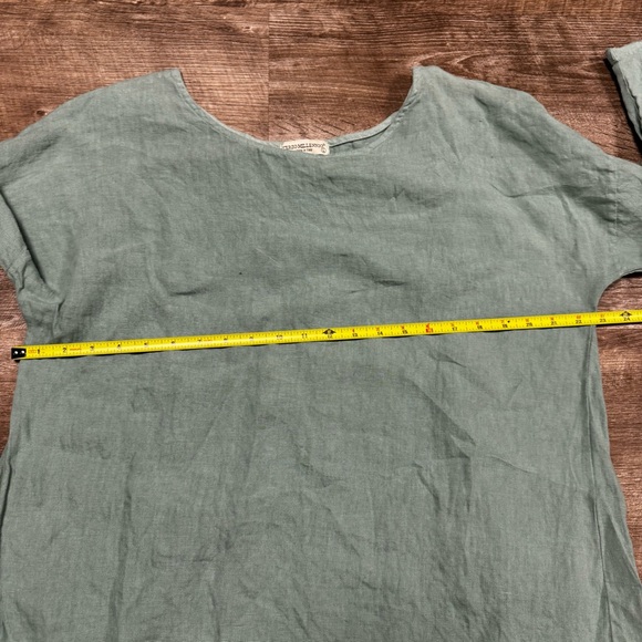 Terzo Millennio Made in Italy 100% Linen Shirt Size Large - Picture 6 of 8